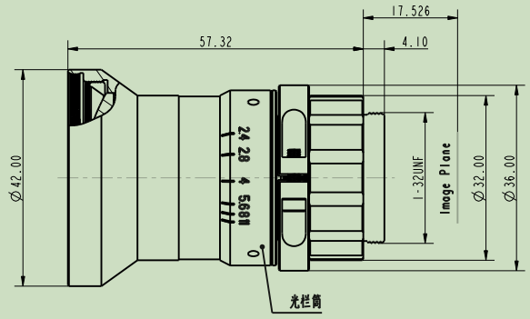 1.1″ Industrial Lens HR10M12A