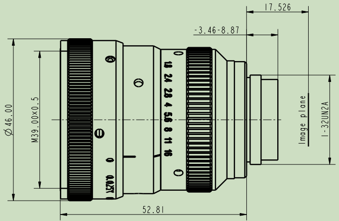 1.2″ Industrial Lens HR12050A